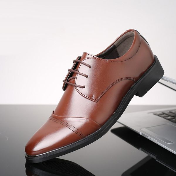 Coiffeur Elegant Shoes Men Point Shoes For Men Italian Wedding Mens Dress Shoes Sapato Masculino Social Derbies Homme