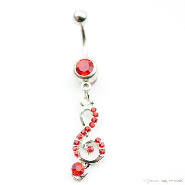 

d0162 ( 7 colors ) body piercing jewelry belly button navel rings piercing jewelry with mix colors dangle accessories fashion charms rings, Silver