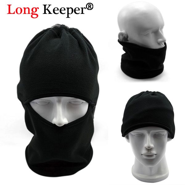 

long keeper men ski bike wind ser face mask thermal fleece balaclava hood winter wind-proof sand-proof beanies