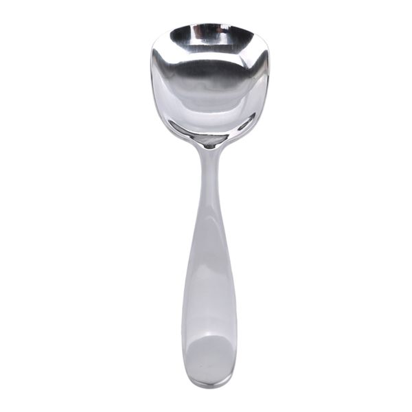 

silver 304 creative stainless steel cutlery flat head flat stainless steel spoon buffet spoon other dinnerware