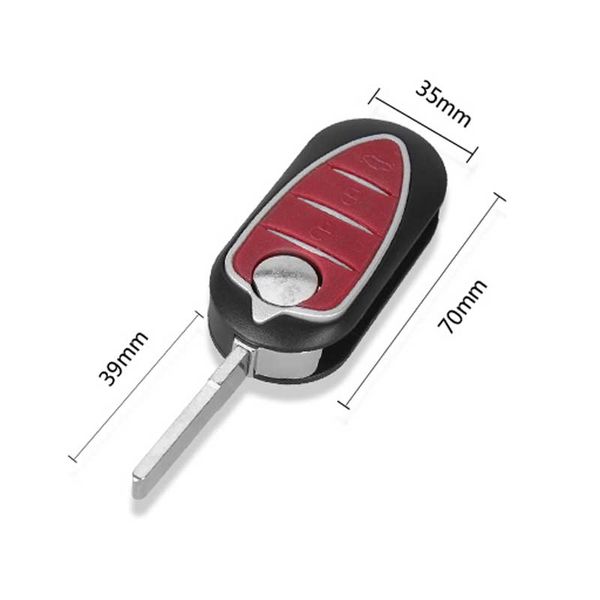 

eplace Keyless Entry Case Складной флип дистанционный ключ для Alfa Romeo Mito Giulietta