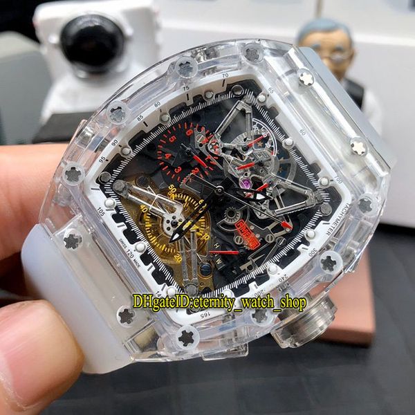 

r top version rm 056 felipe massa прозрачный корпус скелет циферблат япония miyota механизм с автоподзаводом rm56-01 мужские часы резиновые, Slivery;brown