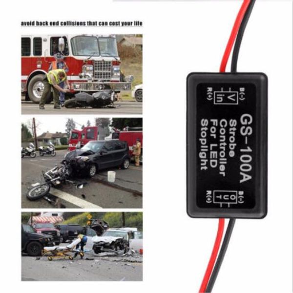 

gs-100a flash strobe controller box flasher module for led brake tail slight