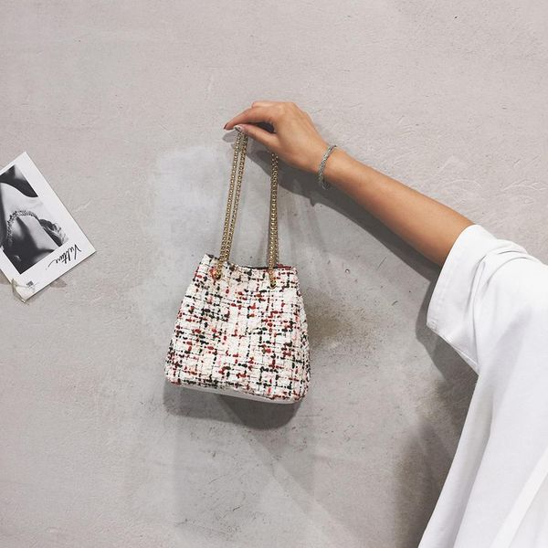 

women cross body bucket bag luxury handbags women's bag leather woven small shoulder color stitching messenger bags #15