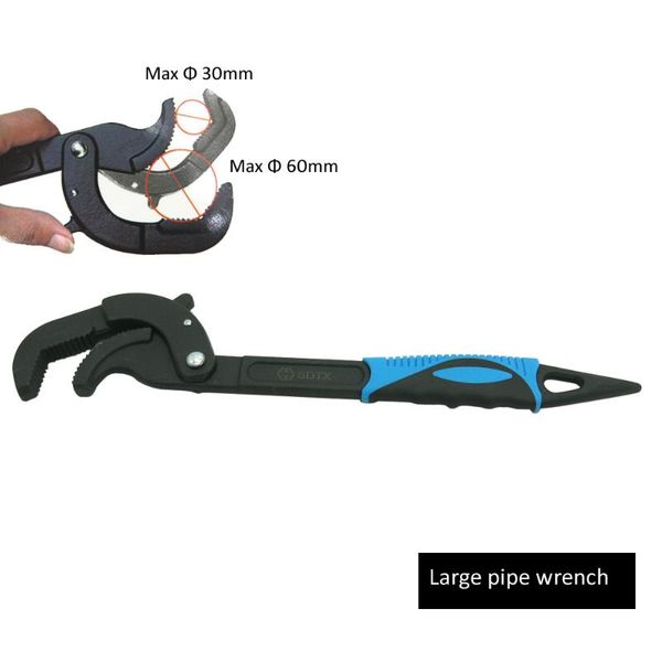 

universal multi functional fast pipe wrench open end spanner set high-carbon steel snap grip tool plumber multi hand tools