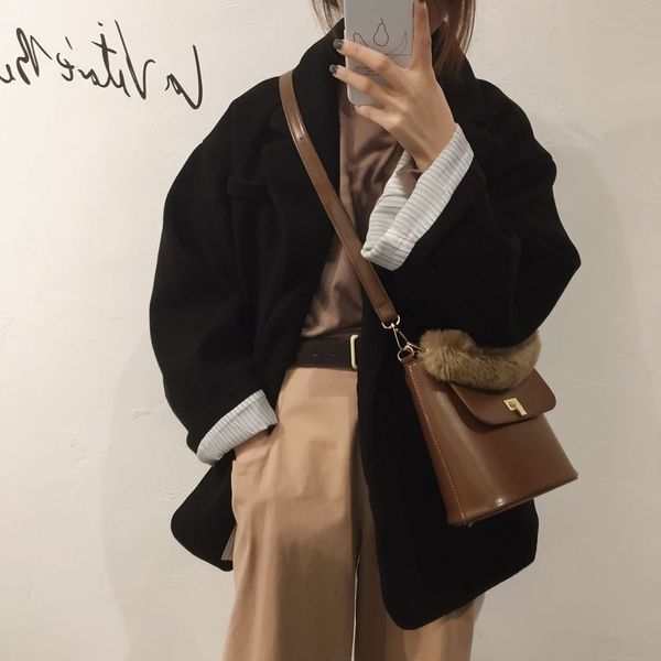 

2020 new tote bucket bag fashion messenger bag lady shoulder