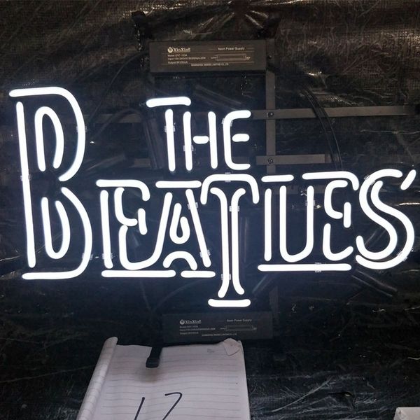 

the beatles украшение рекламы дисплея праздника адвокатского сословия неоновой вывески подгонянное стена установила реальную стеклянную свет