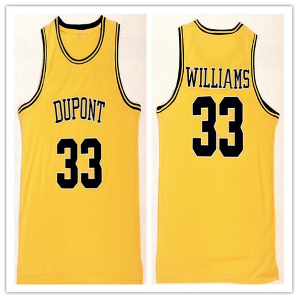 

custom made high school dupont 33 jason williams man women youth basketball jerseys size s-5xl any name number, Black;red