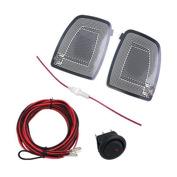 

safe driving universal dc 12v car wing electric side mirrors glass heated pad quick warm heated defogger remove ice rain frost