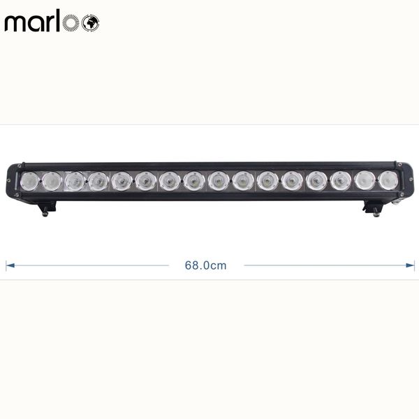 

26inch 160w single row led light bar 16 leds 10w driving offroad lights 12v 24v for car 4wd 4x4 atv utv camping