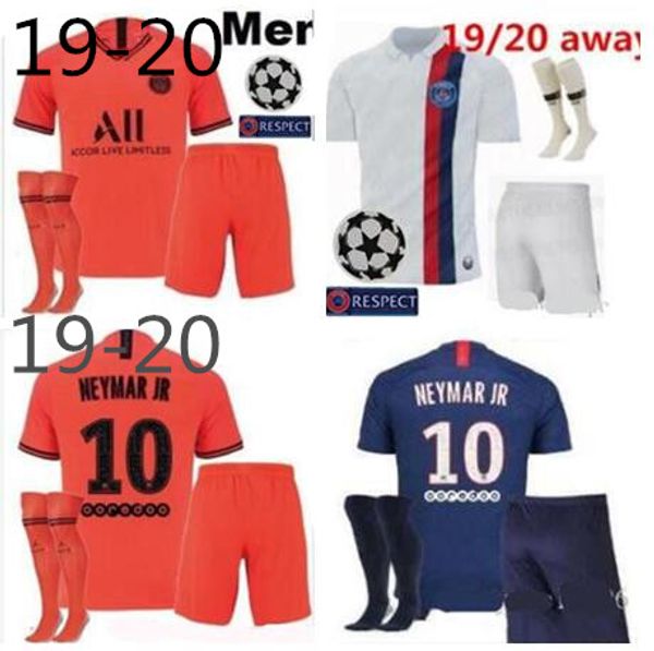 

2019 mbappe p g occer jer ey uniform et 19 20 pari cavani aint germain dani alve maillot de foot away football hirt kit ize 2xl
