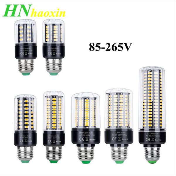 

haoxin power led e27 corn bulb 110v lamp led bombillas e14 home energy saving light bulb 220v lampada 5736smd lampada led bombilla