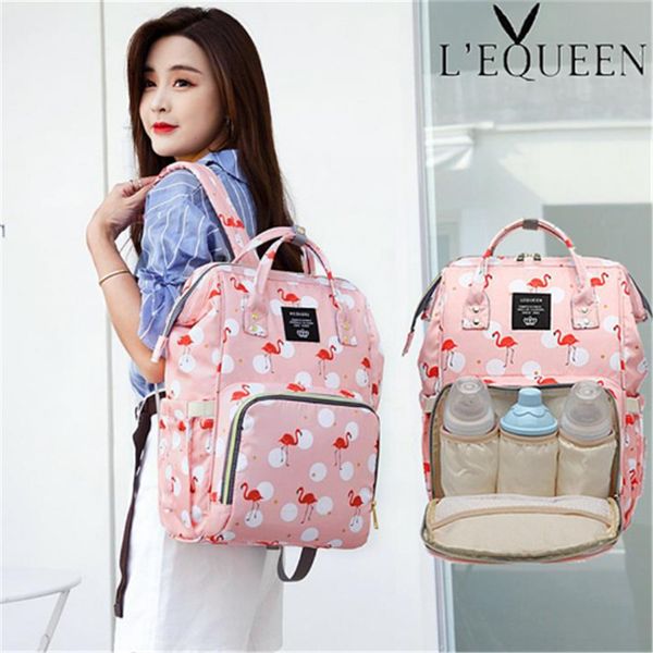

diaper bag 2020 new portable mummy nappy bag large capacity pattern backpack nursing for baby care travel