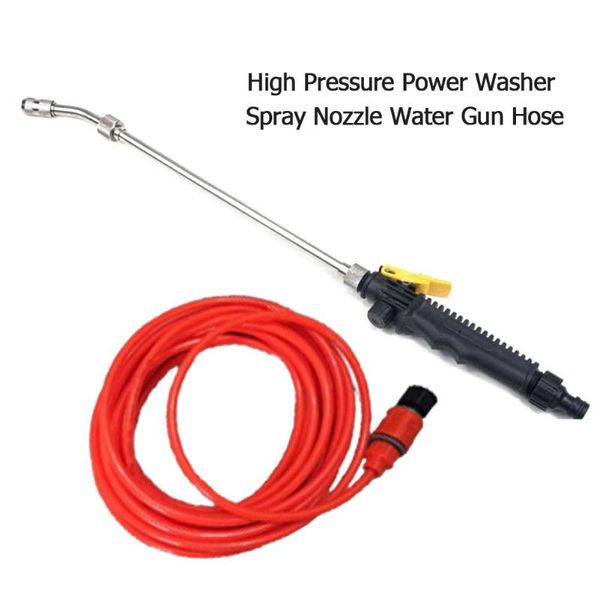 

high pressure water gun washer garden hose nozzle spray sprinkler tools for car window washing/ watering flowers