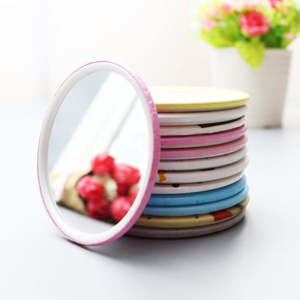 

cartoon mini mirrors pattern small makeup mirror compact mirrors fashion portable grooming mirror simple mirror make up tools