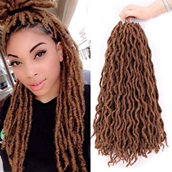 2020 Crochet Braids Wavy Faux Locs Crochet Hair Braids Synthetic