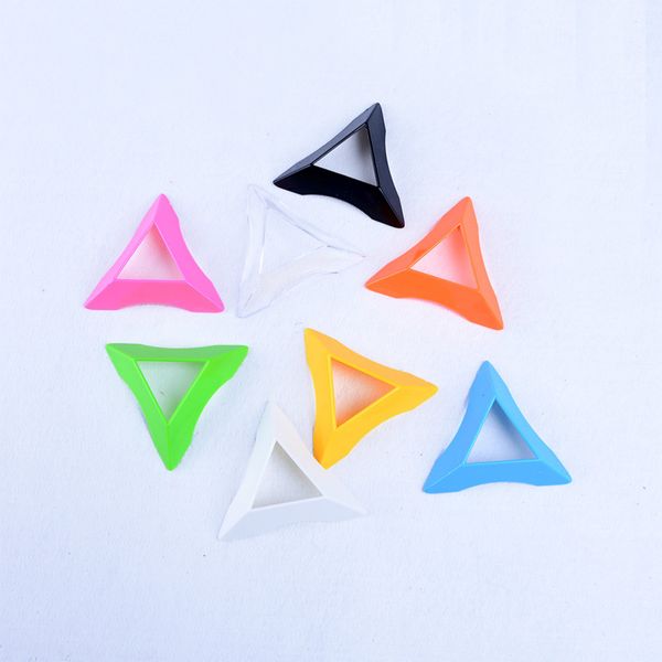 

toyzhijia 1 pcs selling 7.5cm plastic triangle universal magic cube base holder frame stand tower accessories