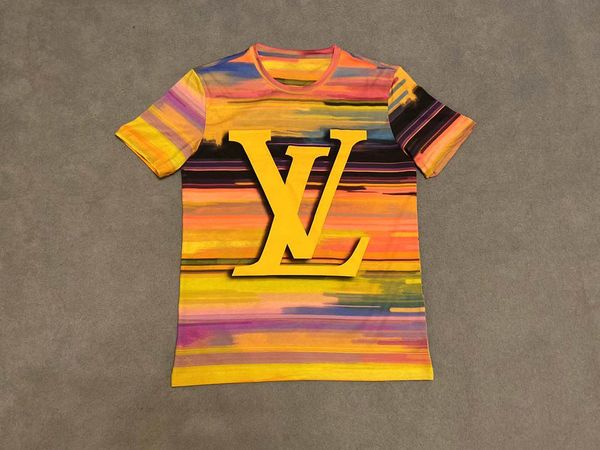 

роскошное высокого качество граффити футболки уличной моды бренд ретро картина масло граффити алфавита печать мужчин и женщины футболка пару, White;black