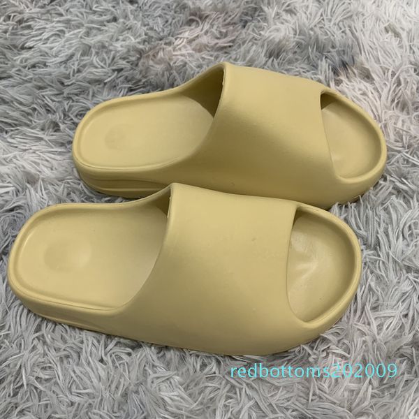 

kanye slide men women designer slippers bone desert sand resin triple black fashion slides mens beach l sandals gear bottoms r09