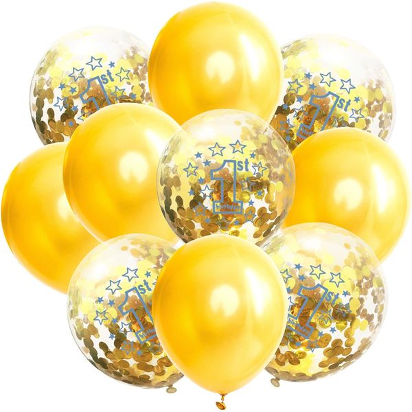 

10pc inflatable confetti balloons 12 inch rose gold birthday balloons 18 30 40 50 60 anniversary wedding decoration party favors