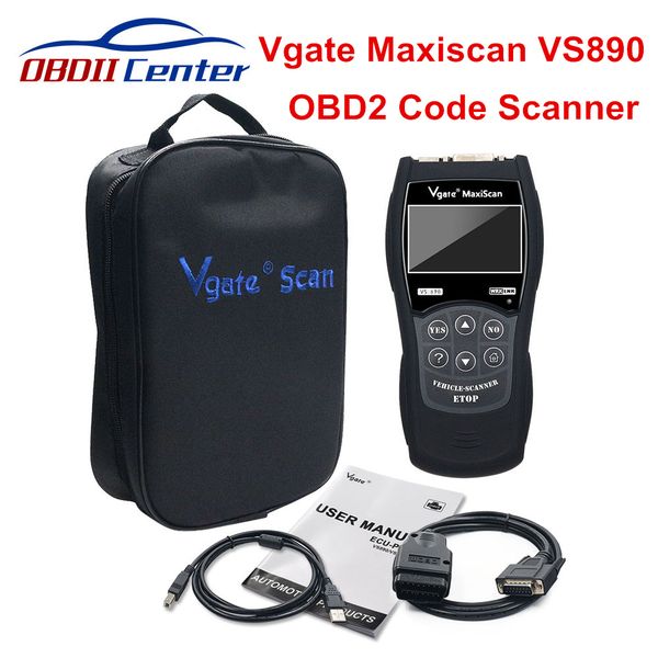 

original vgate vs890 obd2 code reader scanner maxiscan vs-890 auto diagnostic scanner tool for obd2 obdii protocols 12v cars