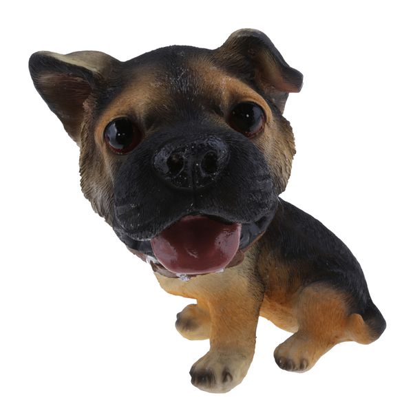 

lifelike outdoor lawn ornament decorative resin cute dog toys deskdecor