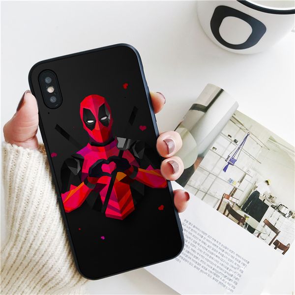 

fundas luxury dead pool cover for iphone 11 pro xs max xr case for iphone 8 7 6s plus 5s se 5 case soft silicone cover.