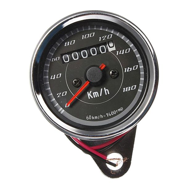 

motorcycle cafe racer speedometer odometer gauge 0-180km/h led indicator