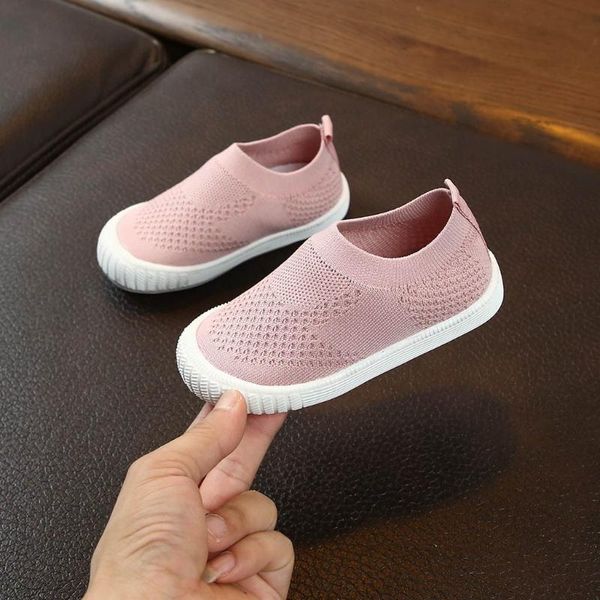 

2020 новая детская обувь дышащая мальчики девочки спортивная обувь slip on дети повседневные кроссовки детские беговые сетки скидка 2, Black