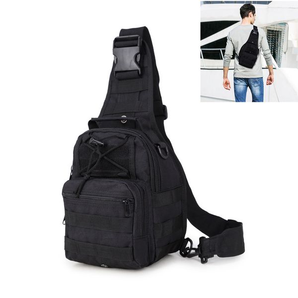 

utility camping travel hiking trekking men bag 600d chest pack outdoor one shoulder sport crossbody tactical backpack