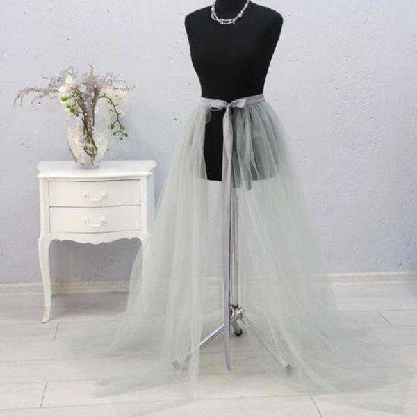 

real image see thru over wrap tulle skirts women 2020 with satin ribbon bow custom made long tulle skirt summer, Black
