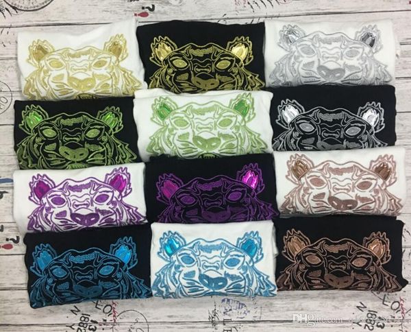 

горячая европейская марка tiger head вышитые мужчины женщины толстовки хлопок осень зима мужская толстовки повседневный streetwear jogger tr, Black