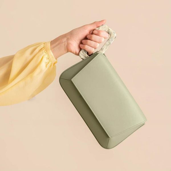 

fashion panelled pu women's shoulder bags exquisite acrylic square buckle women handbags design square bag purses