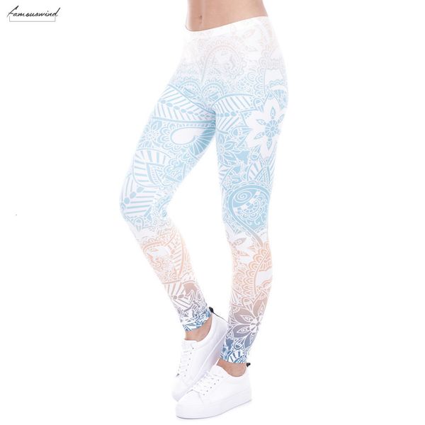 

brand sales leggings mandala mint print fitness legging leggins elasticity high legins trouser pants for women, Black