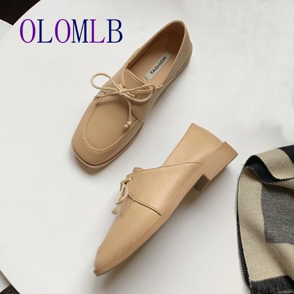 

2020 high heels women pumps natural pu leather thick heel loafers shoes pu leather square toe shoes ladies size 35-39 a748, Black