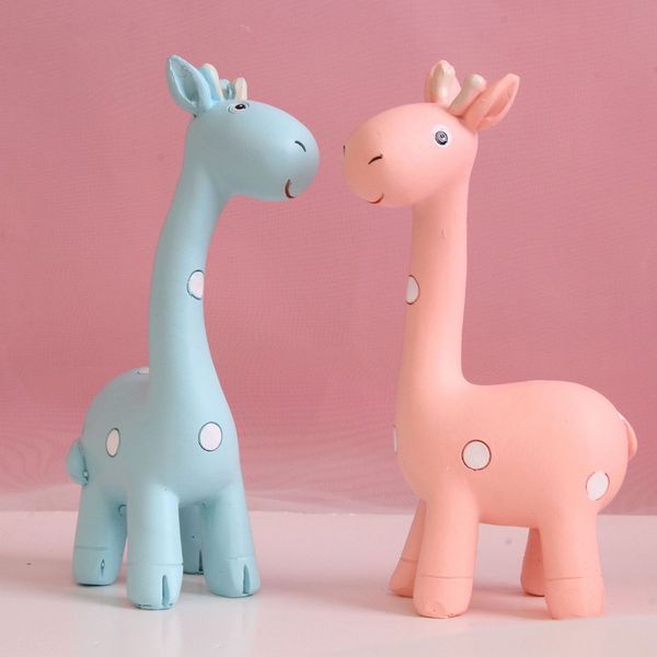 

1pc giraffe statue ornament figurine ornaments resin crafts cake er dessert ornament for wedding birthday party home office