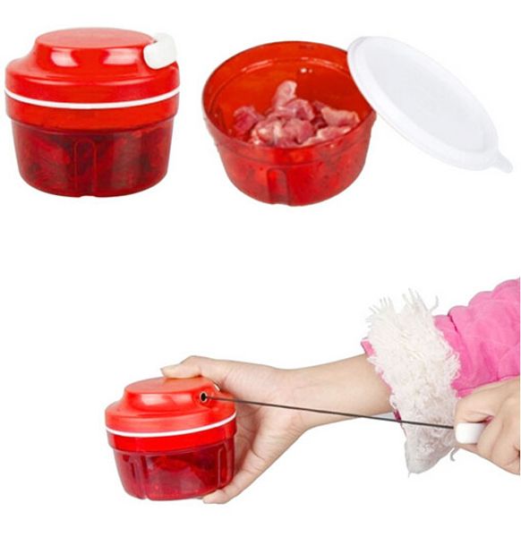 

eco-friendly multifunctional high speedy chopper garlic cutter vegetable fruit twist shredder manual meat grinder kitchen tool