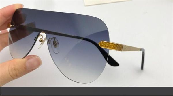 

new fashion men sunglasses pilot frameless 1054 design men fashion designer metal frame design with case, White;black