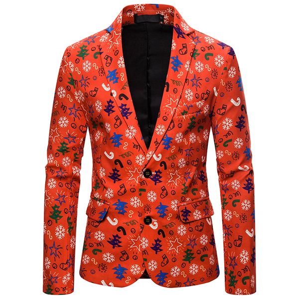 

laamei male floral jacket suit painting mens blazers fashion buttons suits coat christmas slim fit party christmas blazers, White;black