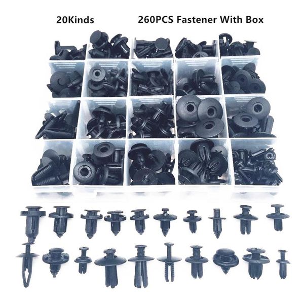 

260pcs car plastic fastener box set repair parts for vw lada seat