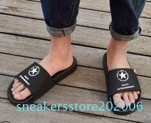 

2018 325 10 black indorr men slipper lightweight men shoes solid color big size ing