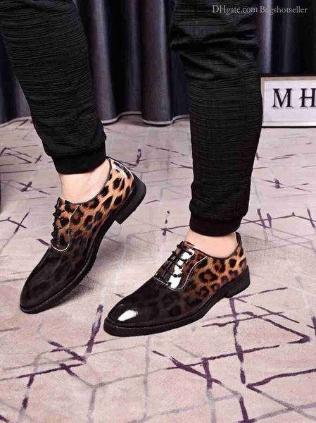 

formal leather ,fashion business dress shoes rivet men oxfords social masculino wan1, Black;red