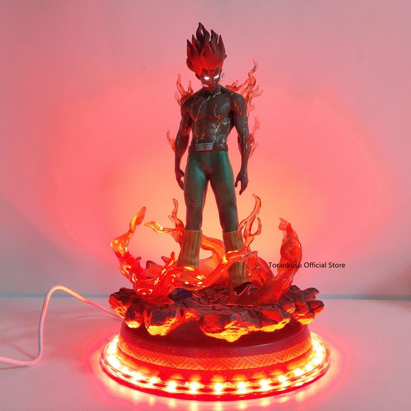 

naruto figure might guy led base pvc statue action figure naruto shippuden might guy led eyes anime figurine toys t200413