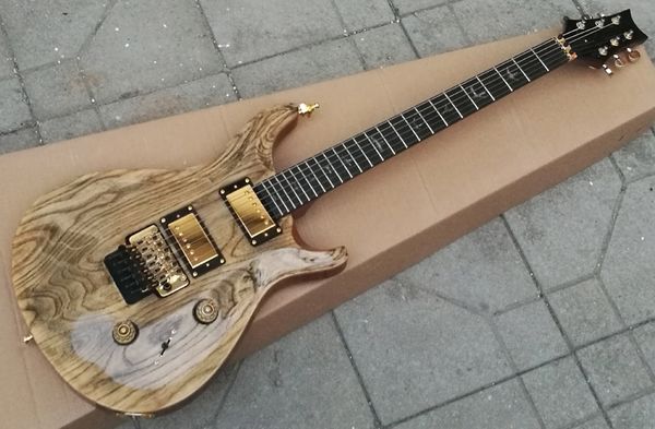 

custom electric guitar, solid swamp ash , one piece body&neck, natural