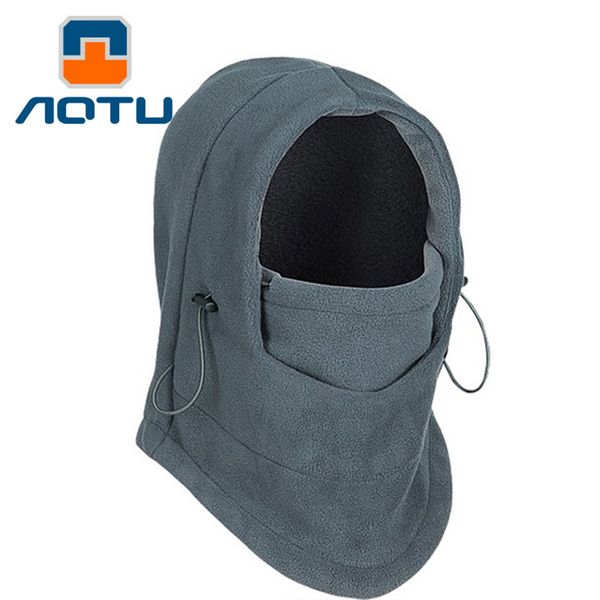 

multifunction hooded scarf beanie hat women men fall winter fleece warm face mask tactical windproof balaclava ski cap