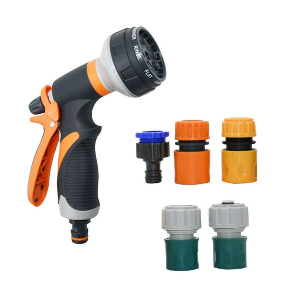 

adjustable spray lawn watering multi-function car wash high pressure nozzle water irrigation garden kit for 1/2 3/4 hose