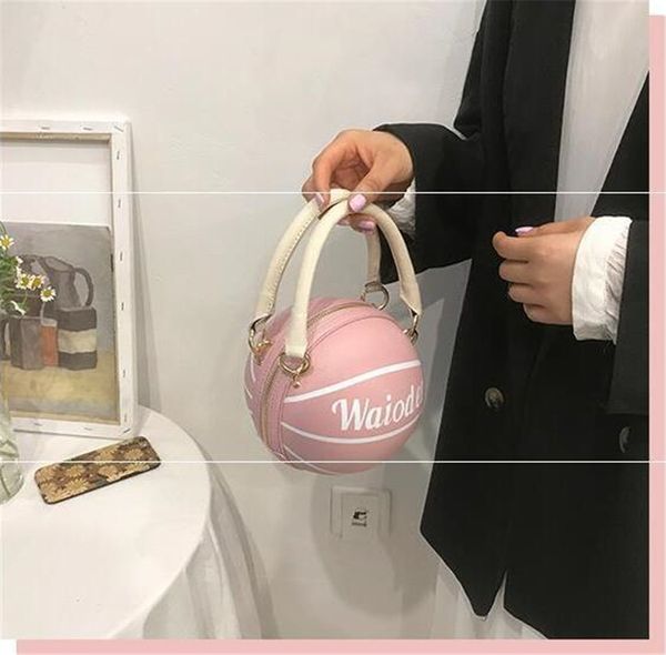 

women luxury handbags basketball high-grade scrub leather messenger bag womens bags shoulder bag hair ball wild joker #27472