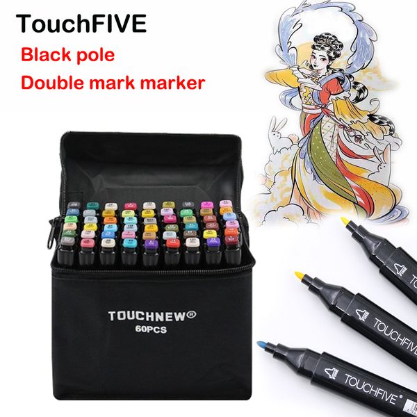

touchfive art marker 168 colors alcohol double headed sketch marker for school drawing animation design school supplies