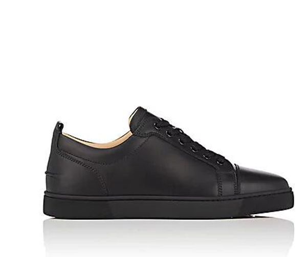 

low red bottom sneakers for men luxury black leather&spikes fashion casual mens womens shoes 2018 designer leisure big size