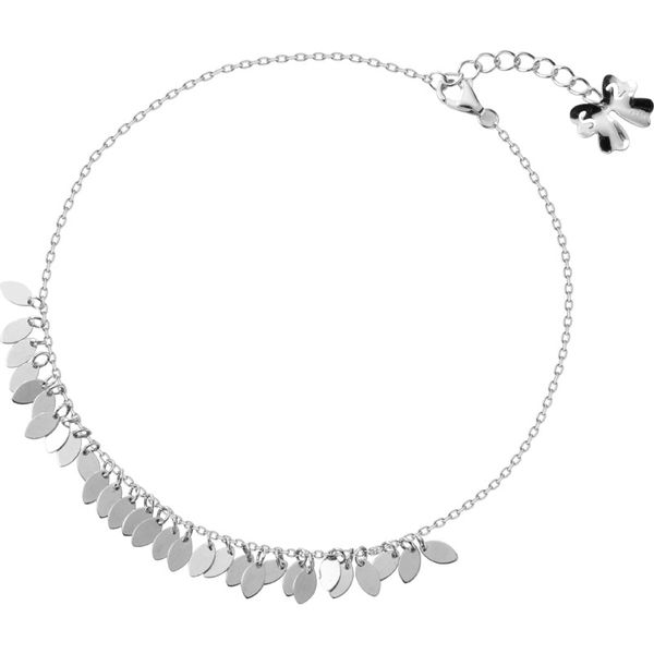 

beautiful masculine leaves 925 sterling silver anklet, Golden;silver